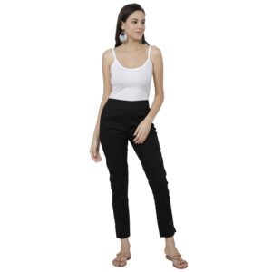 Cotton lycra stretchable trousers