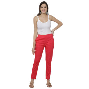 Cotton lycra stretchable trousers